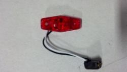 light, LED, marker, red lens, w/ plug
