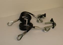 48" Long Safety Cables 7K (Pair)