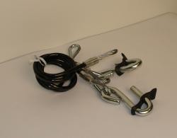 36" Short Safety Cables 7K (Pair)