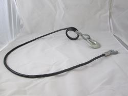 71" Safety Cable with 23" Coiled End 10K (Each)
