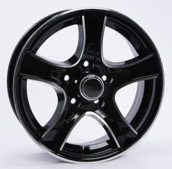 205/75R14C BW TRAILER KING II TIRE ON A 14" 5 LUG THOROUGHBRED - BLACK