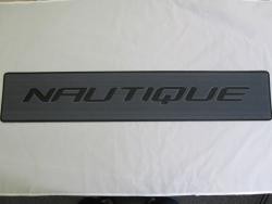 Mat, "NAUTIQUE" Logo T/A Fender 6.75" x 36" - Brushed