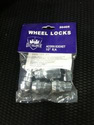 1/2"-20 Excalibur Wheel Locks