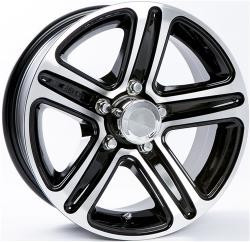 205/75R14C BW TRAILER KING II TIRE ON A 14" 5 LUG T09 - BLACK