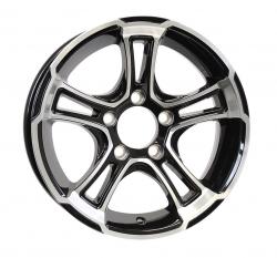 205/75R15D BW TRAILER KING RST TIRE ON A 15" 5 LUG WHITEHAWK WHEEL