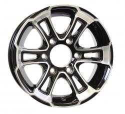 225/75R15E BW TRAILER KING RST TIRE ON A 15" 6 LUG WHITEHAWK WHEEL
